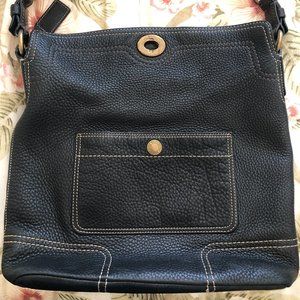 Coach Chelsea Pebbled Leather Shoulder Bag - Black
